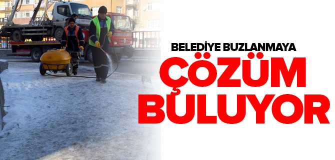 Belediye'den Buzlanmaya Karşı Solüsyon