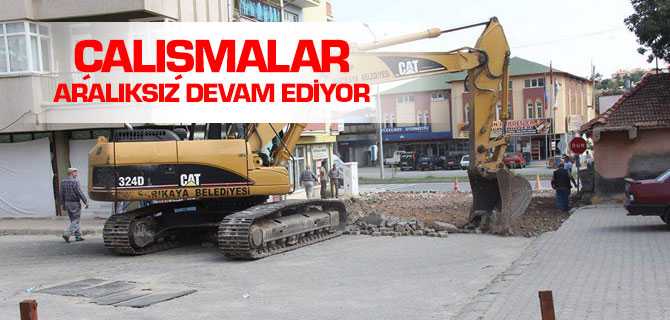 Sarıkaya'da Yol Çalışmaları Devam Ediyor