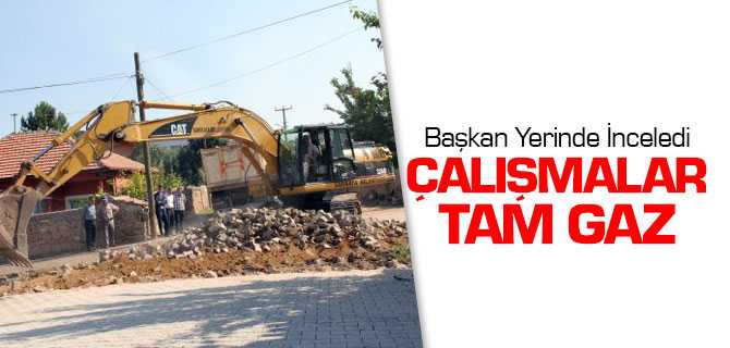 Sarıkay'da Yol Çalışmaları Devam Ediyor
