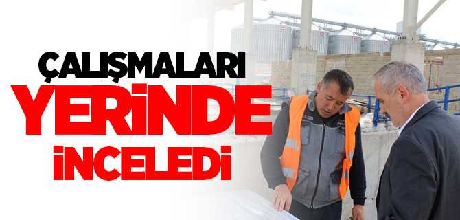 Başkan Coşar, hayvan pazarı inşaatında incelemelerde bulundu