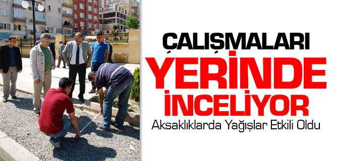 Başkan Arslan Çalışmaları Yerinde İnceledi