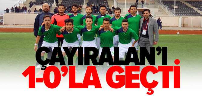 Yerköy Çayıralan'ı 1-0'la Geçti