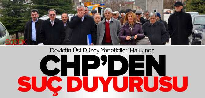 CHP'den Suç Duyurusu