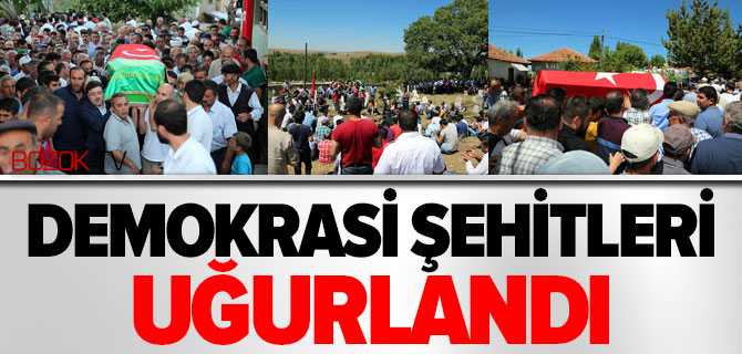 Yozgat Demokrasi Şehitlerini Uğurladı