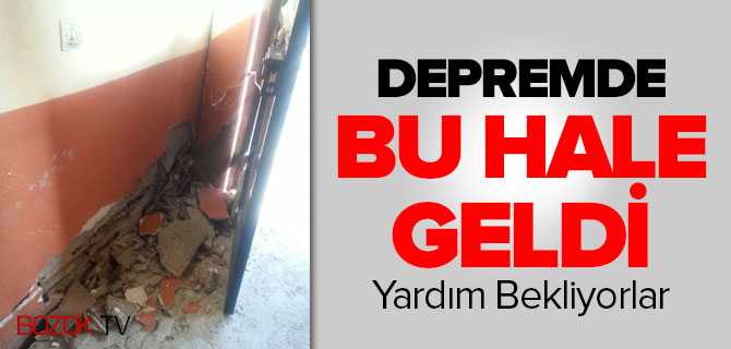 Depremde Bu Hale Geldi Yardım Bekliyorlar