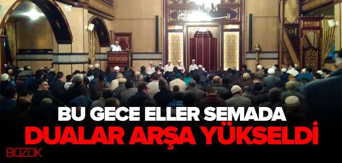 Regaip Kandili Nedeniyle Camilerde Yoğunluk Yaşandı