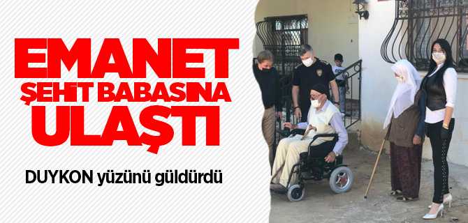DUYKON Şehit Babasına akülü arabayı teslim etti
