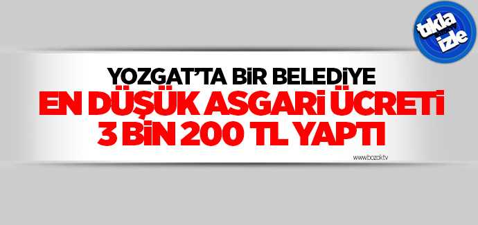 Çayıralan Belediyesi çalışan personeline en düşük 3 bin 200 TL maaş ödeyecek 