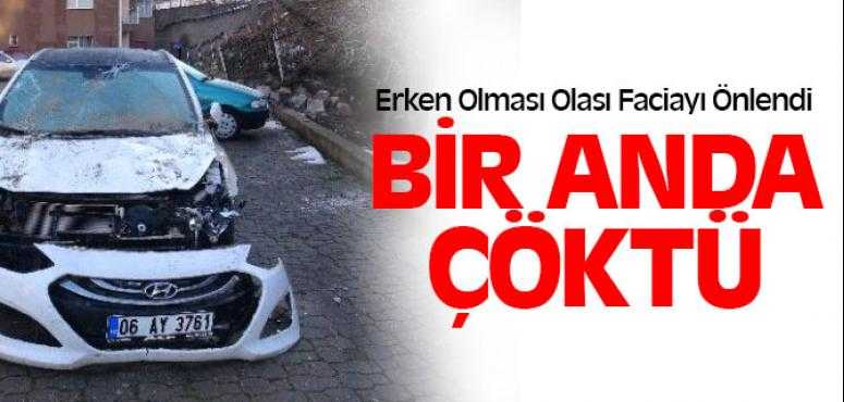 Karların Erimesiyle Bir Anda Çöktü