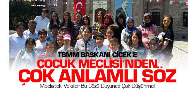 Çocuk Meclisi Ankara'yı Gezdi