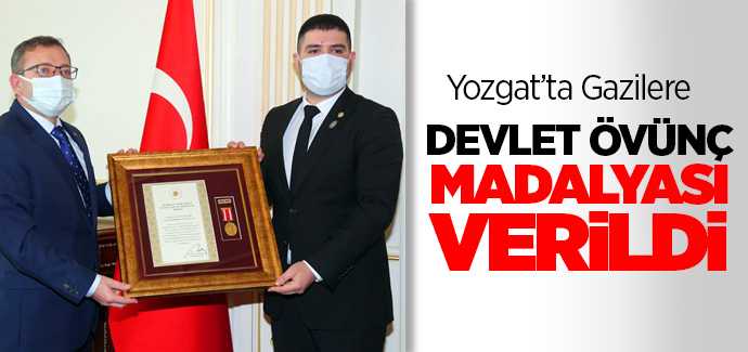 Yozgat'ta Gazilere Devlet Ödünç Madalyası ve Beratı verildi