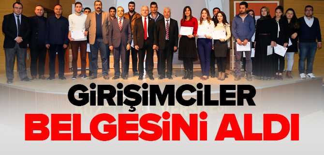 Girişimciler Belgelerini Aldı
