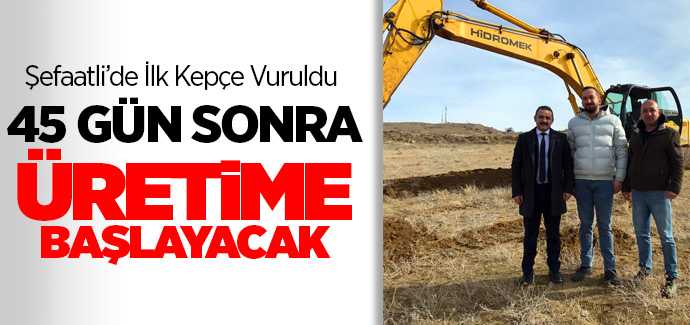 Şefaatli'de güneş enerji santrali için çalışmalar başladı, 45 gün sonra üretime başlayacak