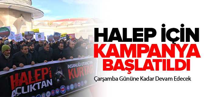 Halep İçin Kampanya Çarşamba Gününe Kadar Devam Edecek