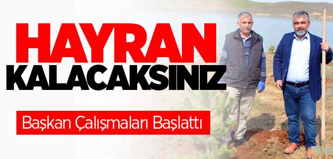 Başkan çalışmaları başlattı, Hayran kalacaksınız