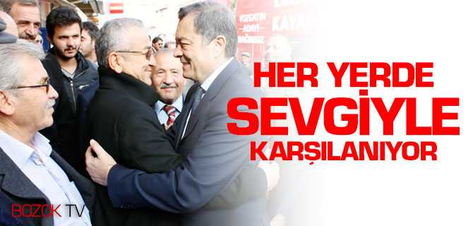 Kayalar,Her Gittiği Yerde Sev giyle Karşılanıyor