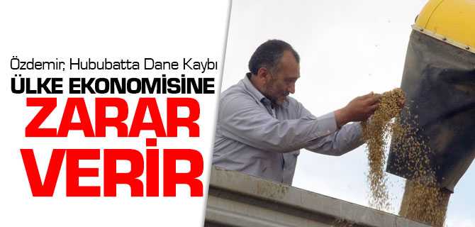 Özdemir, Hububatta Dane Kaybı Ülke Ekonomisine Zarar Verir