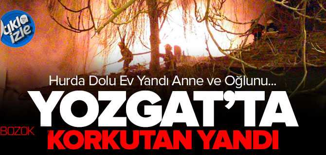 Hurda Dolu Evde Yangın Çıktı 