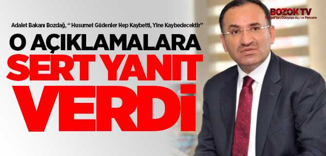 Bozdağ, “Bugüne kadar Sayın Cumhurbaşkanımıza hakaret ve beddua edenler ile husumet güdenler hep kaybetti, yine kaybedecektir