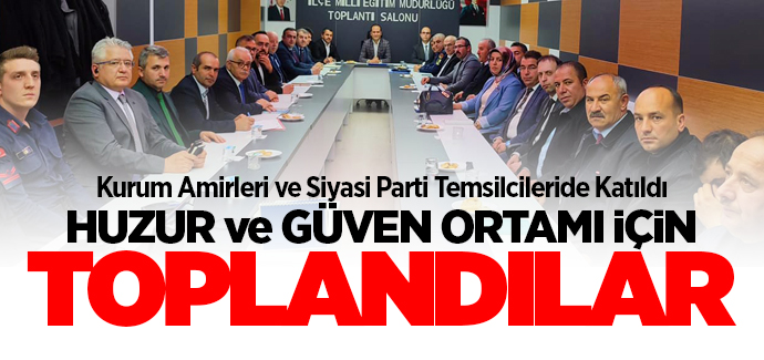Akdağmadeni'nde Seçim Güvenliği toplantısı yapıldı