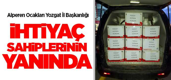 Alperen Ocakları Yozgat İl Başkanlığı ihtiyaç sahiplerinin yanında