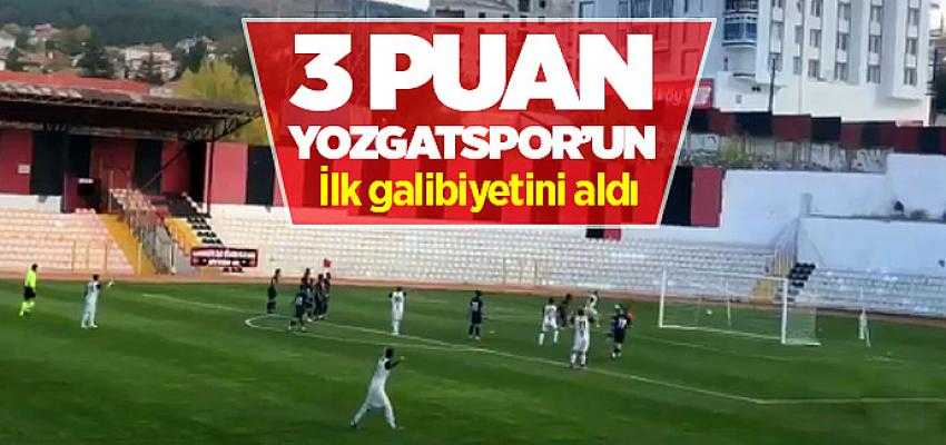 Yozgatspor ilk galibiyetini aldı
