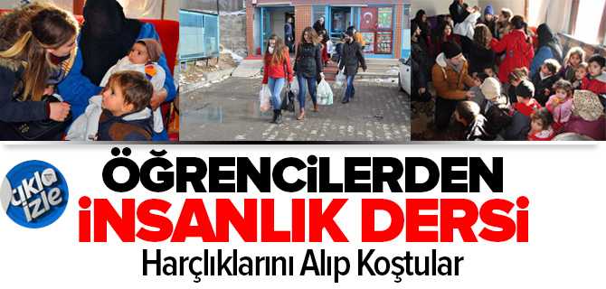 Öğrencilerden İnsanlık Dersi