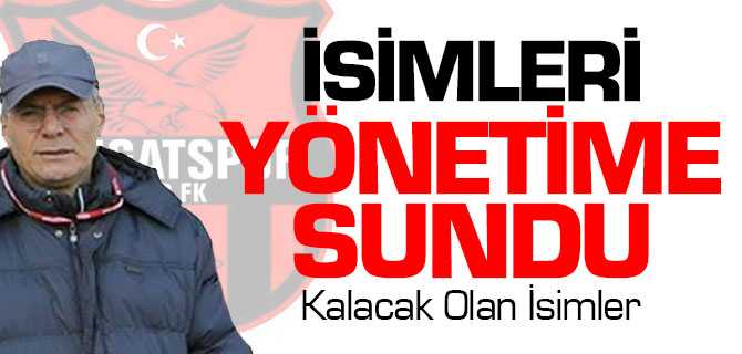 Çopur İsimleri Yönetime Sundu