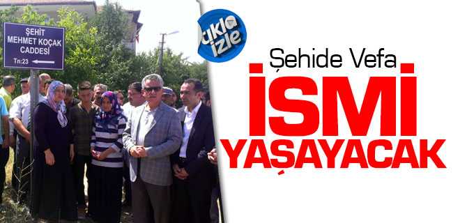 Şehit Mehmet Koçak'ın İsmi Yaşayacak