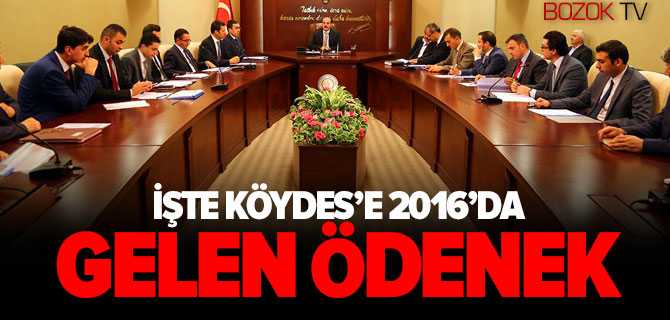 Yozgat'a KÖYDES Kapsamında Gelen Ödenek