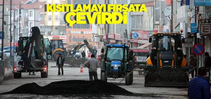 Akdağmadeni Belediyesi kısıtlamayı fırsata çevirdi