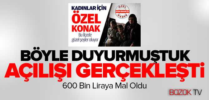 Kadışehri'nde Şehr-i Kadın Konağı Hizmete Açıldı