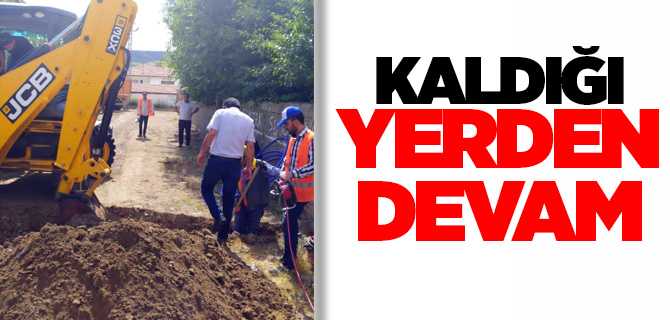 Yerköy Belediyesi altyapı çalışmalarına tekrar başladı