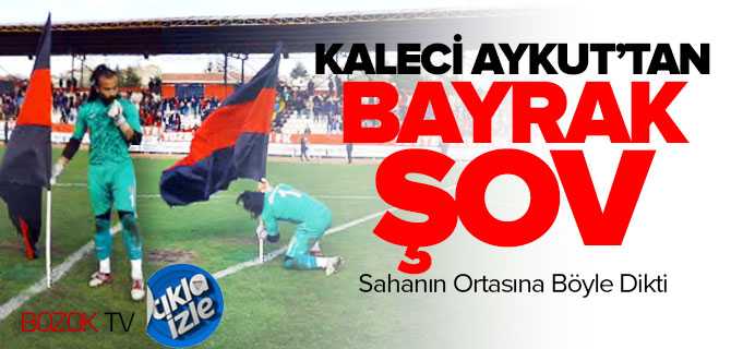 Sahanın Ortasına Böyle Dikti