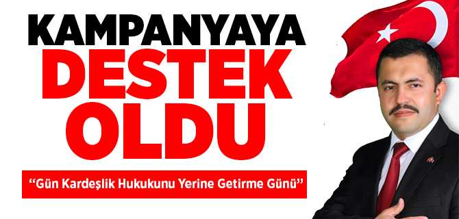 Başkan Yalçın Milli Dayanışma kampanyasına 2 aylık maşını bağışlayarak destek oldu