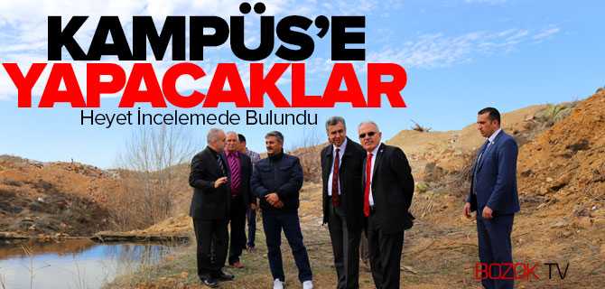 Kampüs İçine Gölet Oluşturulacak