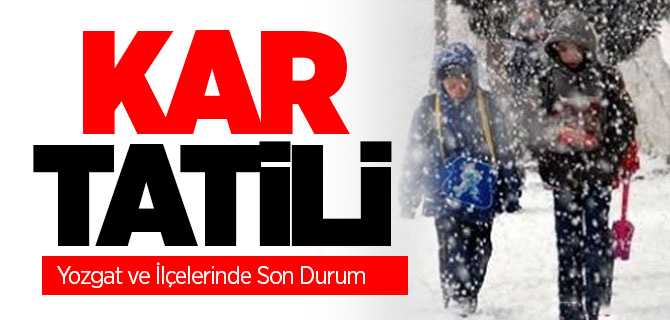 Yozgat'ta Eğitime Kar Engeli