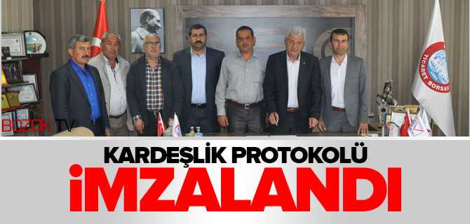 Yerköy ve Kırşehir Borsası Kardeşlik Protokolü İmzaladı