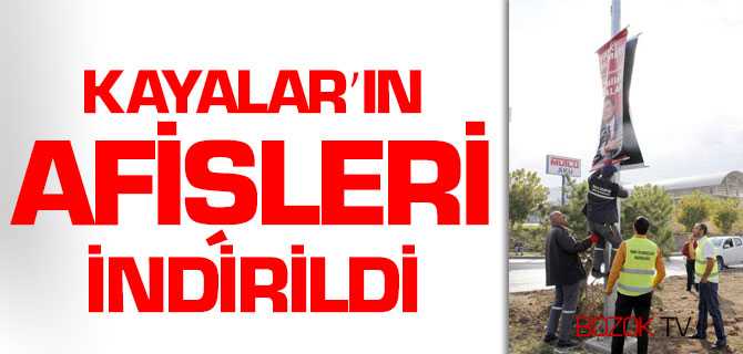 Bağımsız Aday Kayalar'ın Afişleri İndirildi