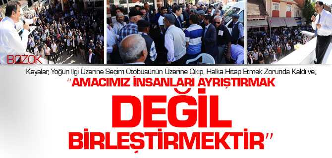 Kayalar'dan Miting Gibi Bayramlaşma