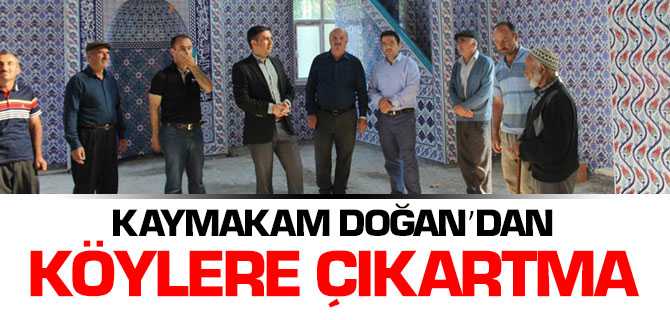 Kaymakan Doğan, Köylerde Ziyaretlerde Bulundu