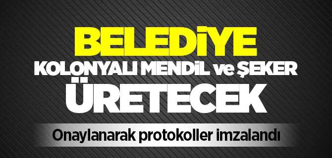 Boğazlıyan Belediyesi Stick Şeker ve Kolonyalı Mendil üretecek