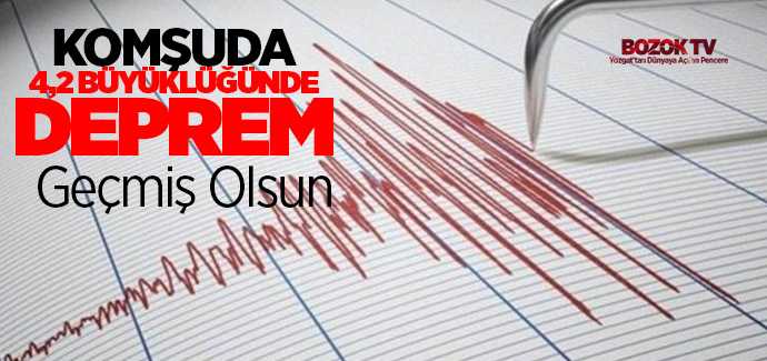 Çorum Sungurlu'da 4,2 büyüklüğünde deprem meydana geldi.