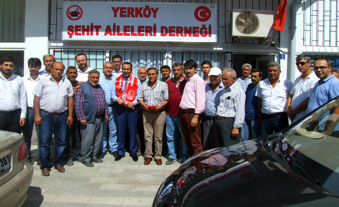 Lekesiz, Yerköy Şehit Aileleri Derneğini Ziyaret Etti