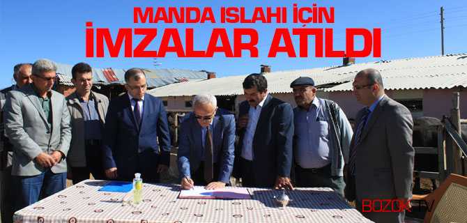 Manda Islahı için İmzalar Atıldı