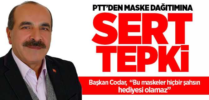 Başkan Codar, Kamunun parası ile alınan ürün yine kamunun ( halkın) malıdır