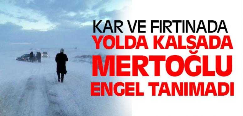 Yoğun Kış Şartlarına Rağmen MHP Aday Adayı Mertoğlu, İlçe ve Belde Ziyaretlerini SÜrdürdü