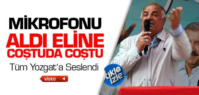 Ahmet Büyüksoy, Mikrofonu Eline Aldı Coştu da Coştu