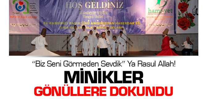 Minikler Gönüllere Dokundu