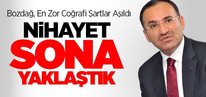Bozdağ, YHT nihayet sona yaklaşıldı